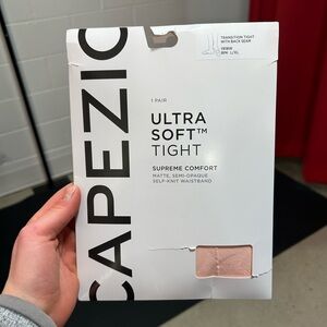 Capezio transition tights with seam